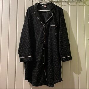 VICTORIA’S SECRET polka dot sleep shirt dress X-large EUC